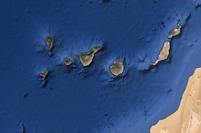 Imagen de satélite de Tenerife